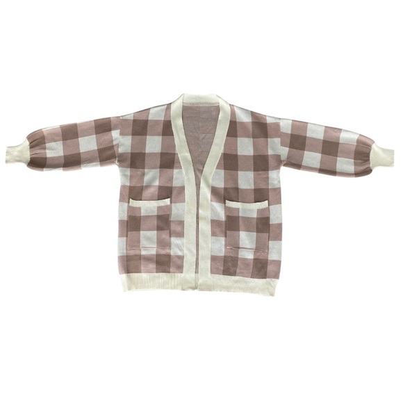 Women’s Checkered Cardigan - Picture 6 of 7